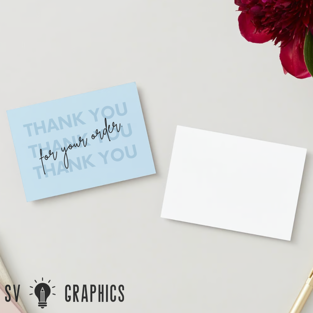 Big Thank You Cards Blue Edition