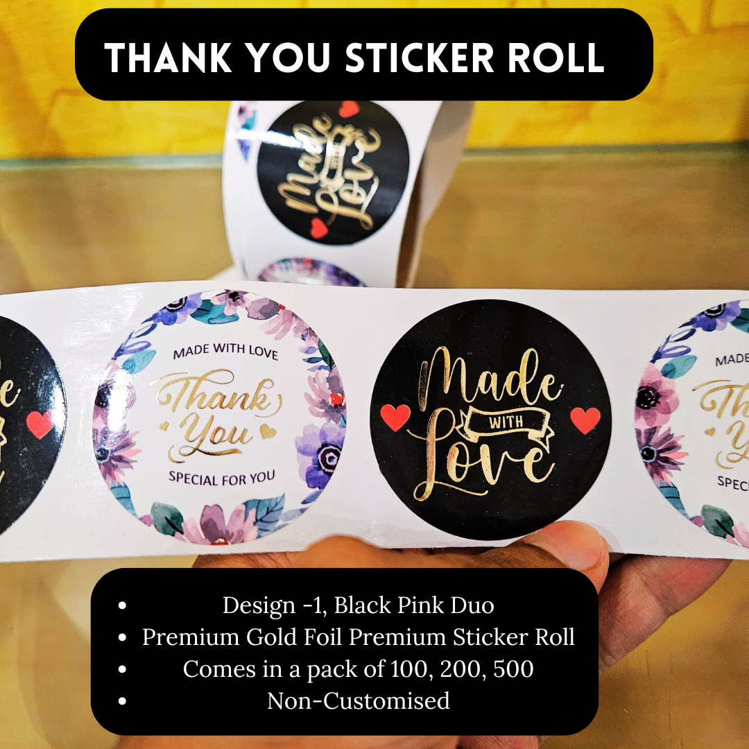 Combo Offer: Thank You Cards and Thank You Stickers Roll