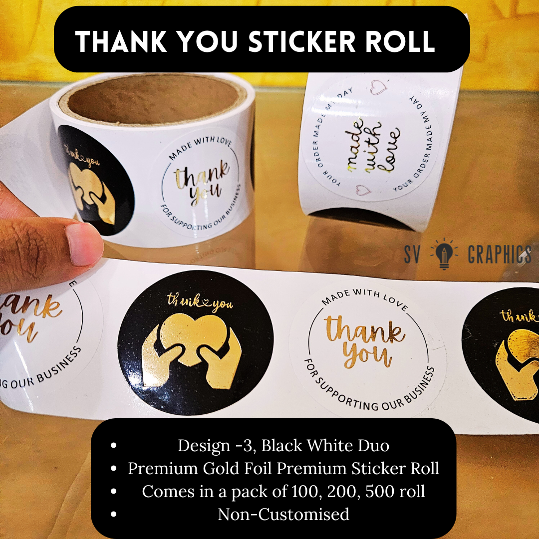 Combo Offer: Thank You Cards and Thank You Stickers Roll