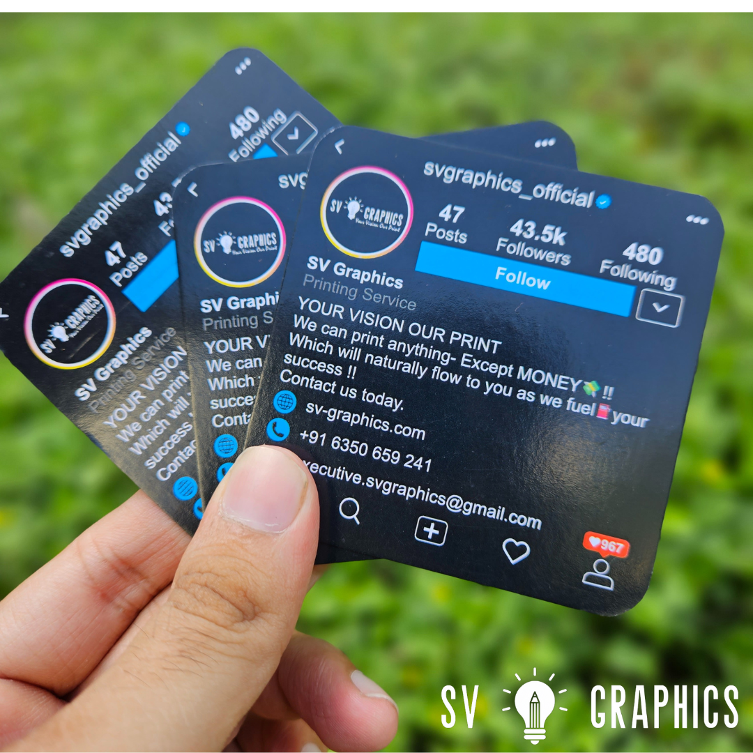 SV Graphics Instagram Thank You Cards