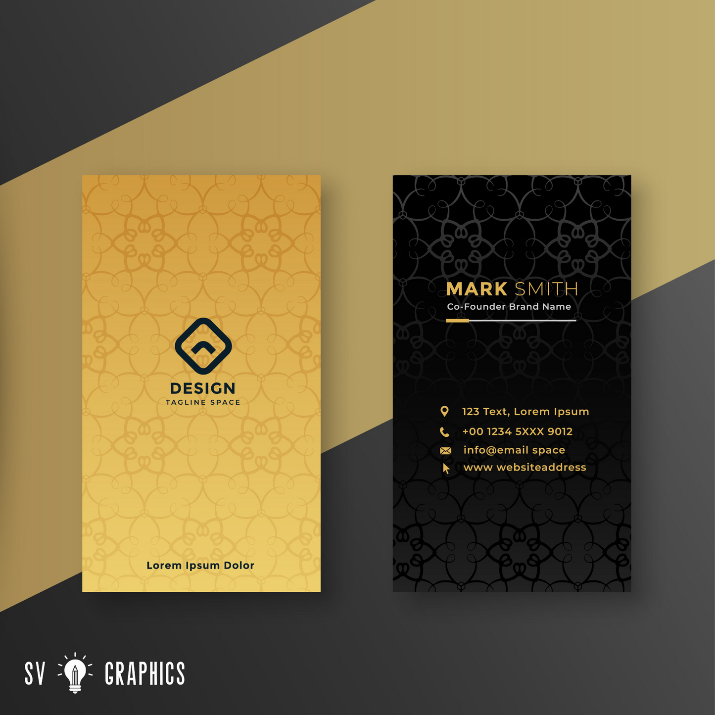 Gold Silver Foiled Business Cards
