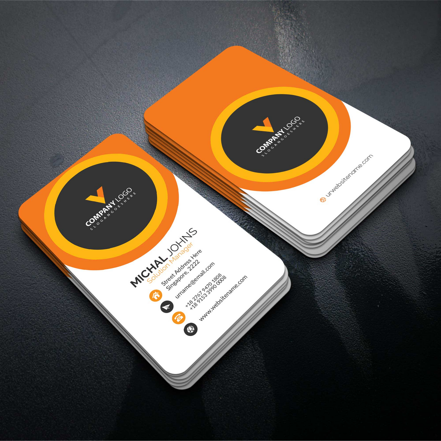 Rounded Corner Business Cards