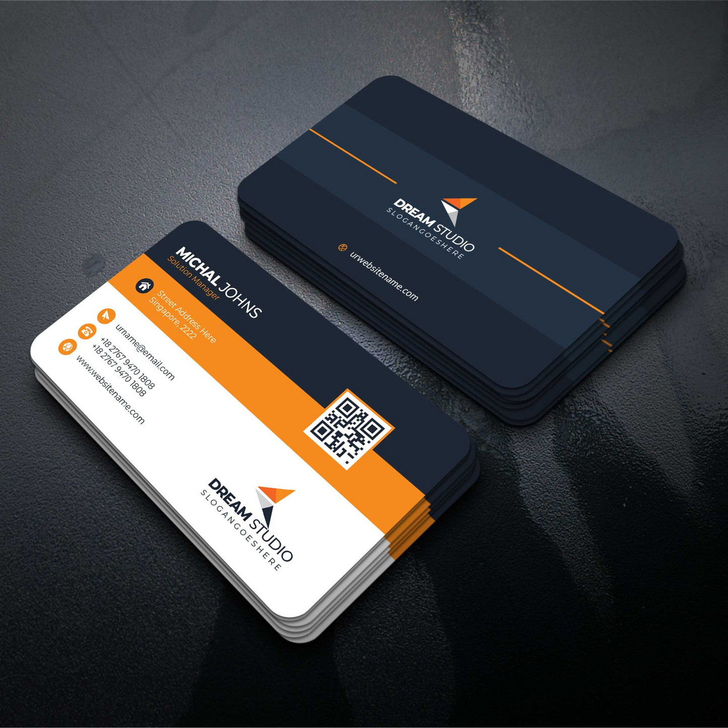 Rounded Corner Business Cards