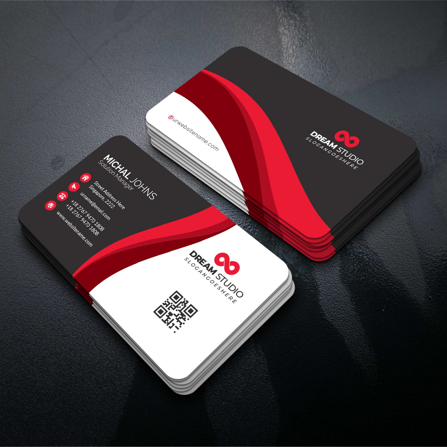 Rounded Corner Business Cards