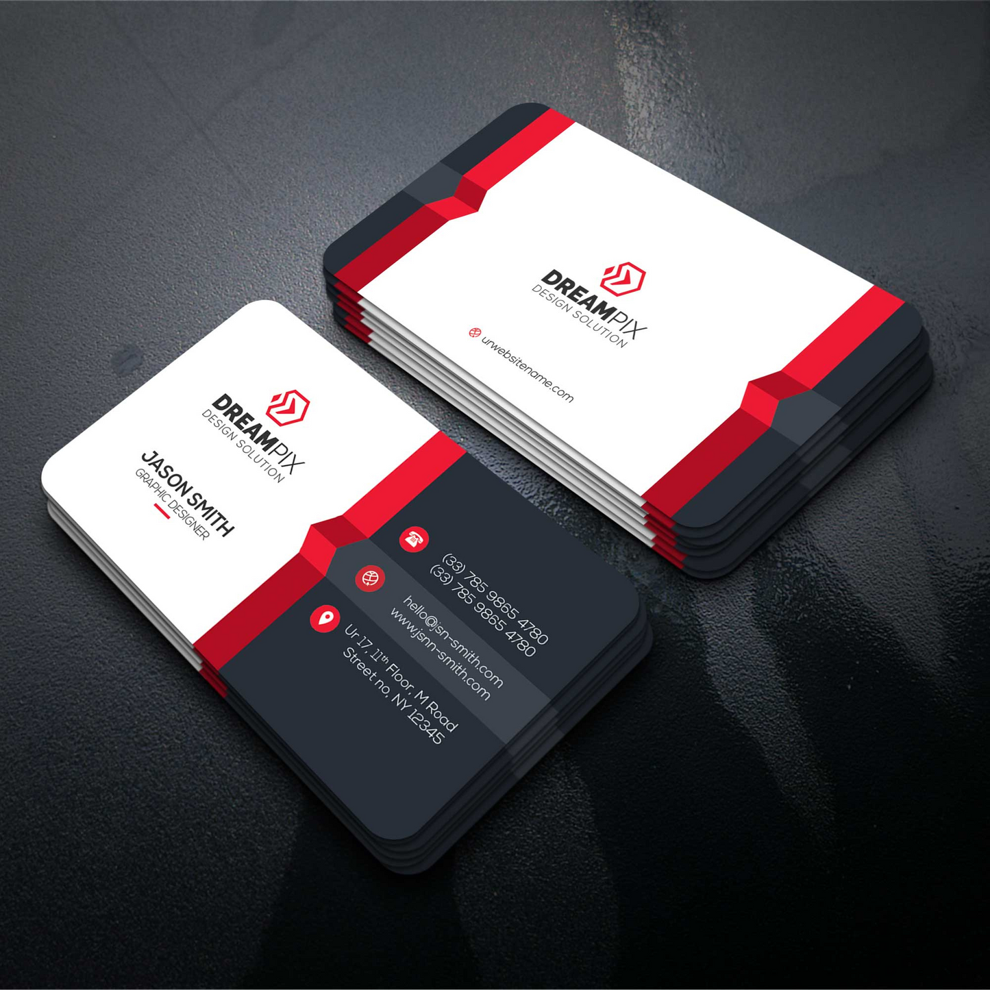 Rounded Corner Business Cards