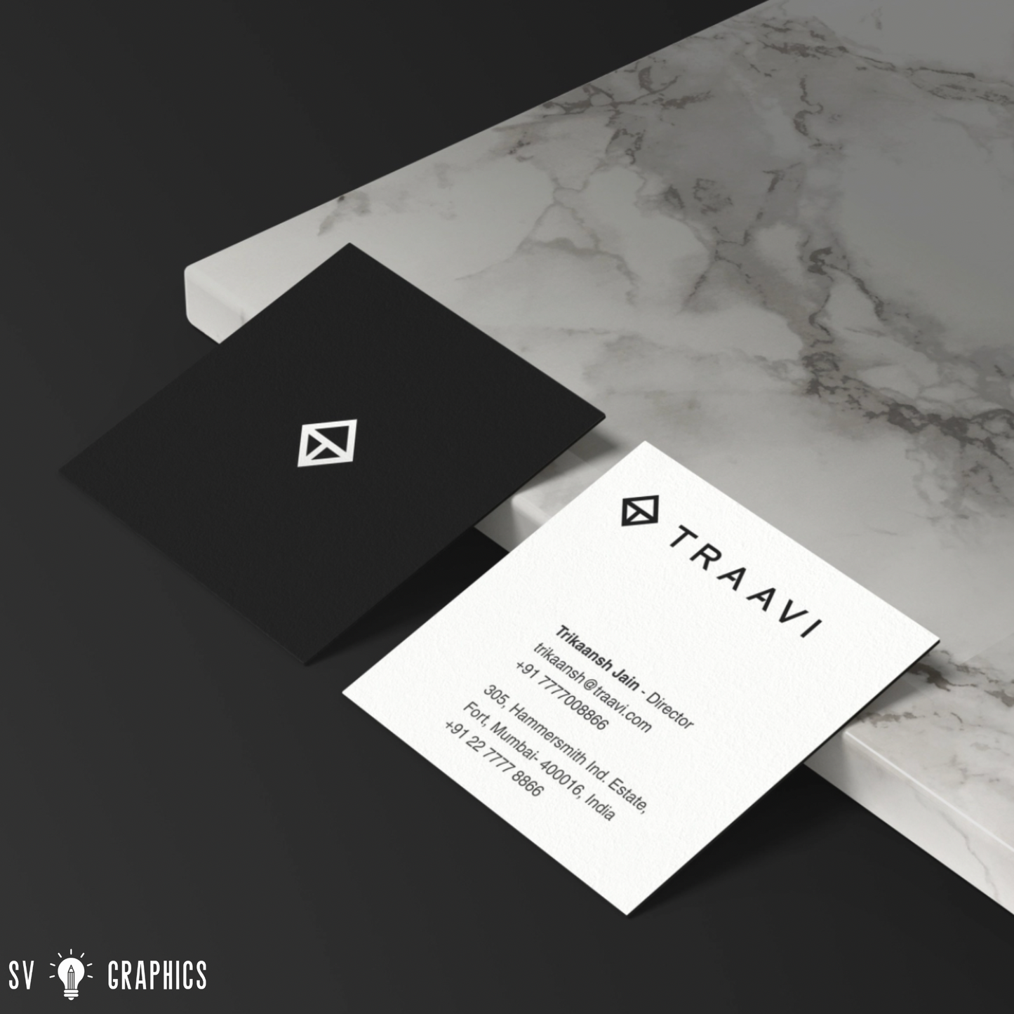 SV Graphics Square Business Card