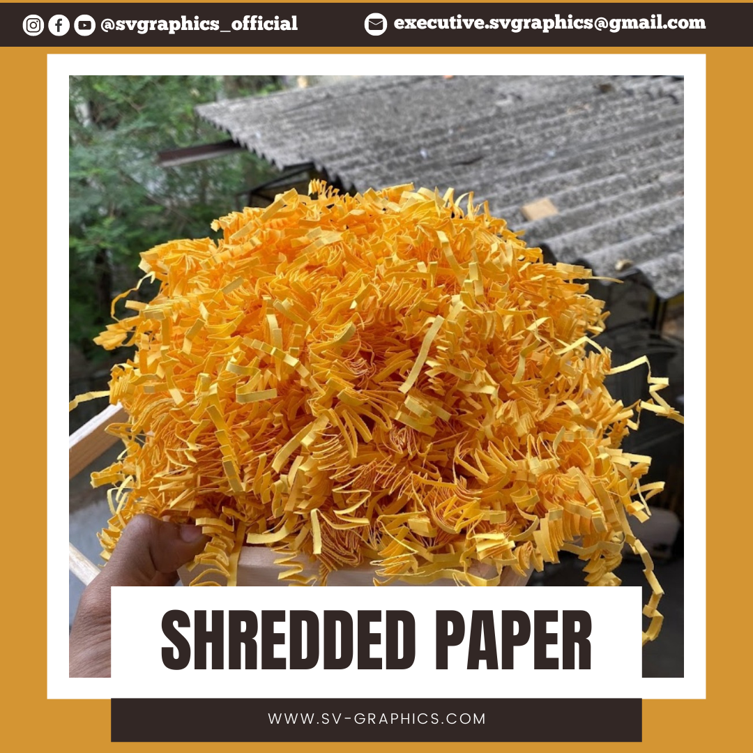 Golden Yellow Shredded Paper
