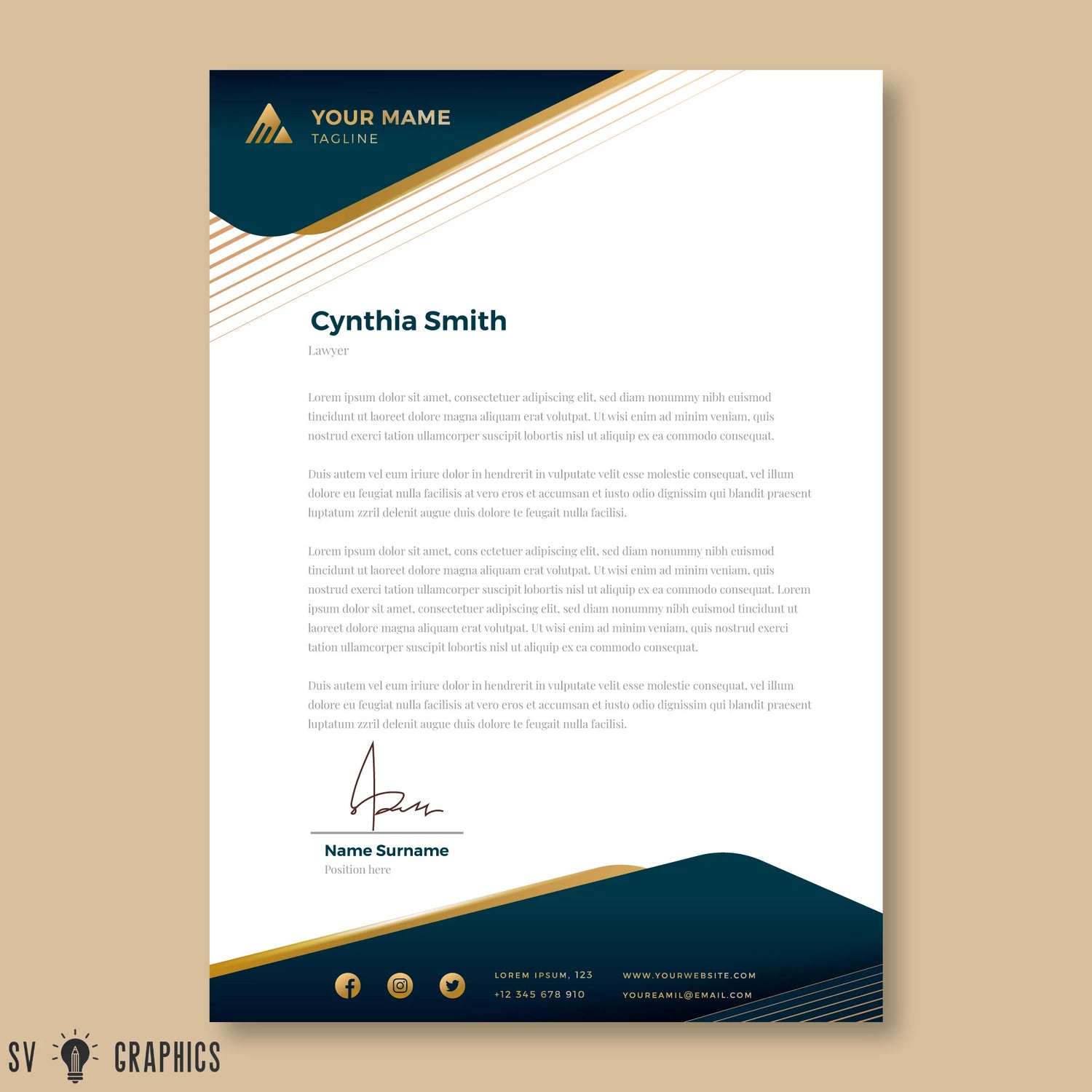 Custom Letterhead