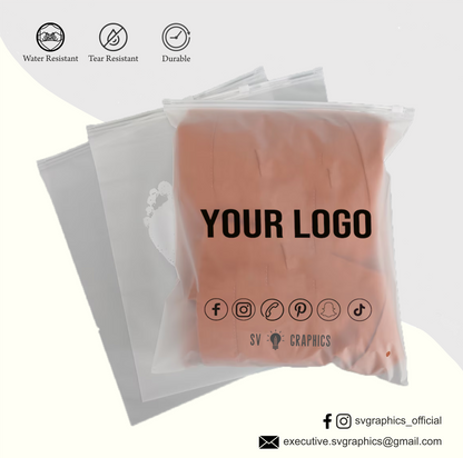 Customised Frosted Zipper Bags