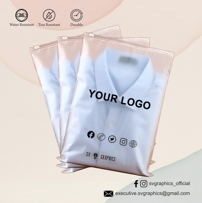 Customised Frosted Zipper Bags