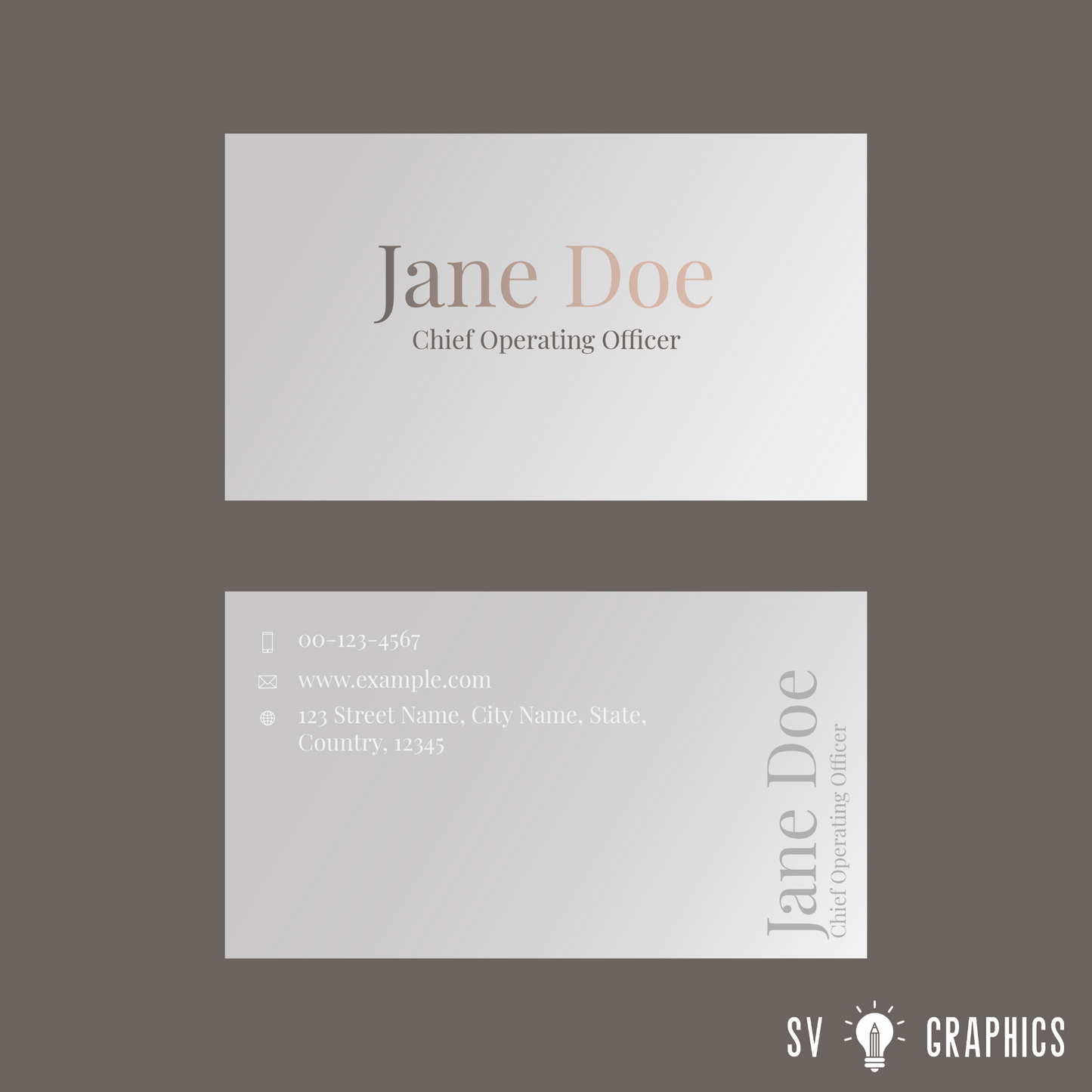Gold Silver Foiled Business Cards