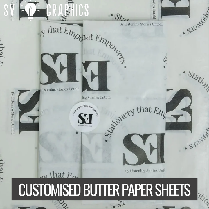 Buy Custom Butter Paper Sheets Online | SV Graphics