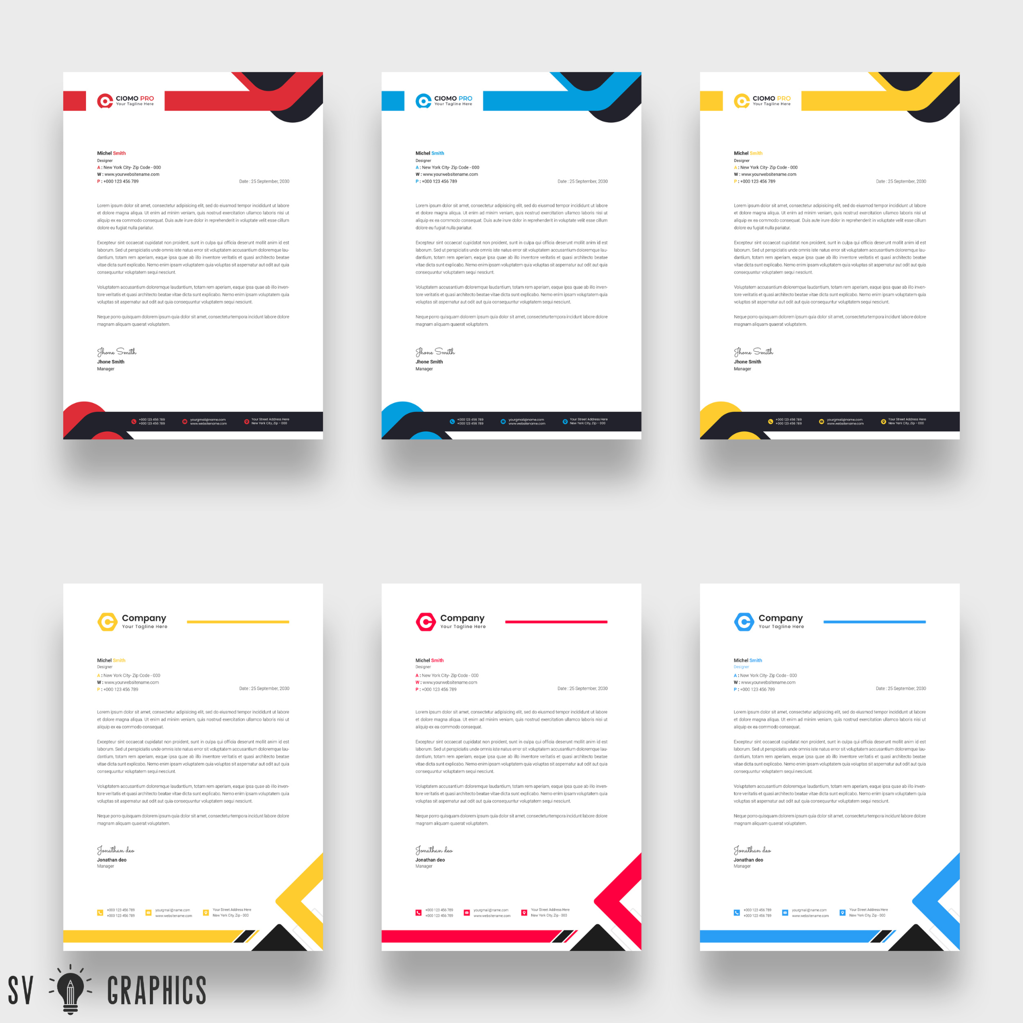 First Source Letterheads Get your Custom Letterheads for Professional Branding | SV Graphics