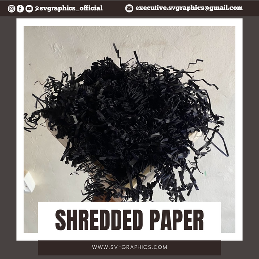 Black Shredded Paper