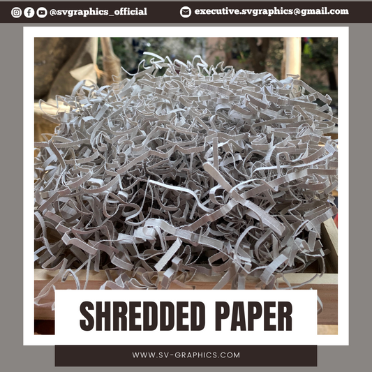 Grey Shredded Paper