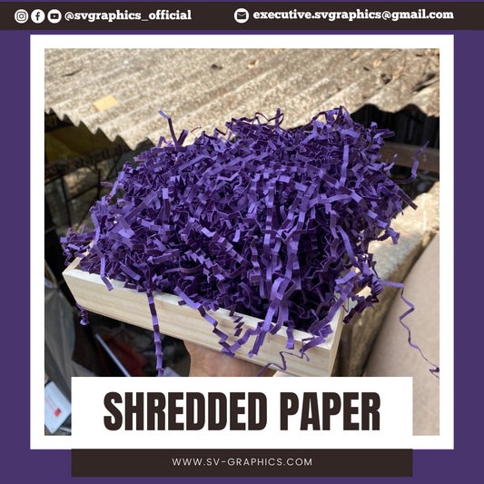 Deep Purple Lavender Shredded Paper