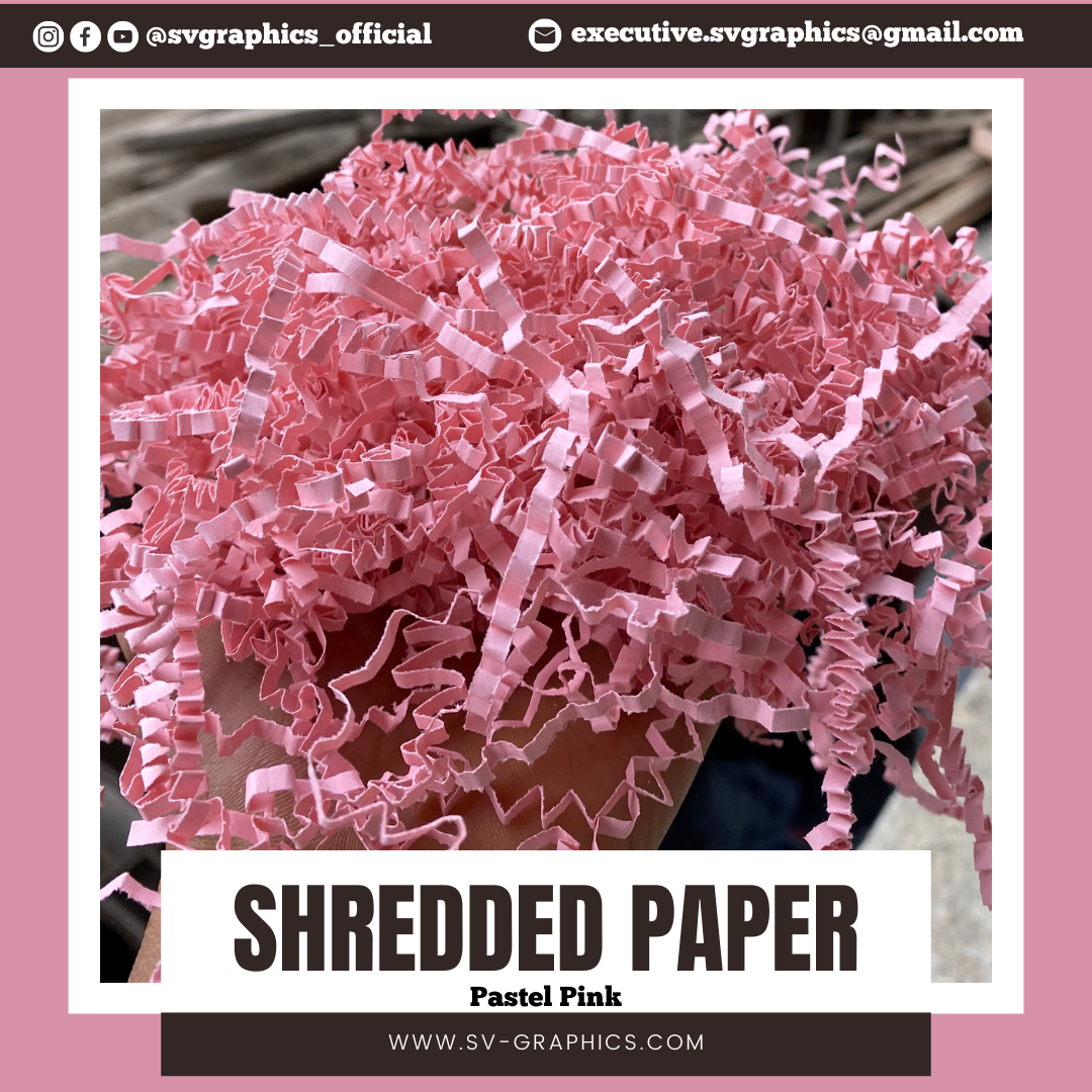 Pastel Pink Shredded Paper