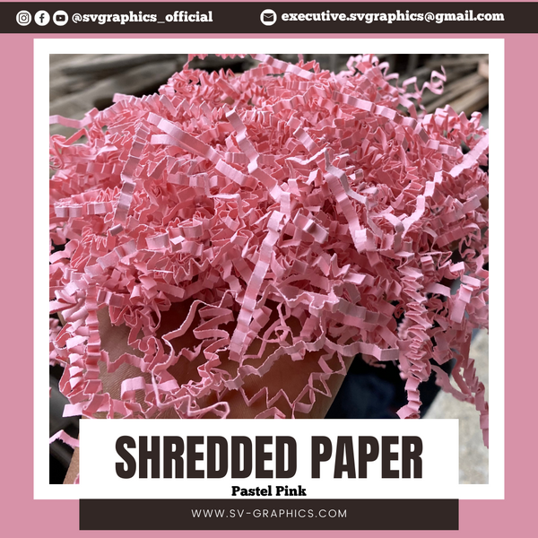 Pastel Pink Shredded Paper – SV Graphics