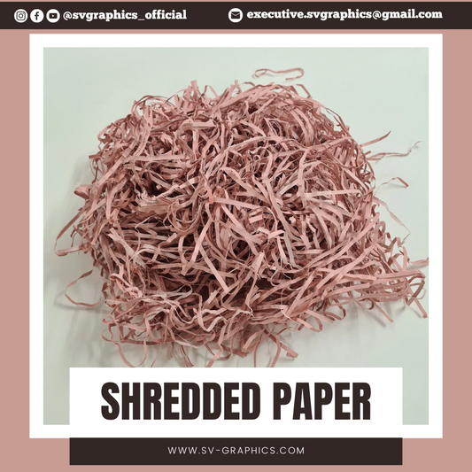 Peach Shredded Paper