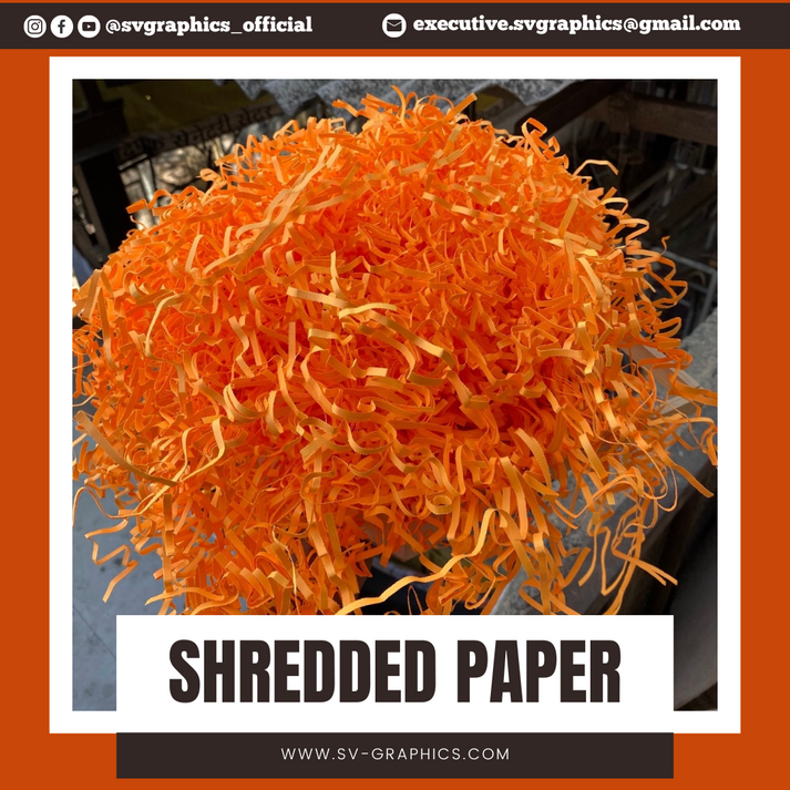 Orange Shredded Paper – SV Graphics